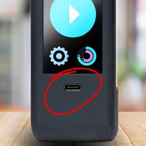 Charging port on Echo Flask