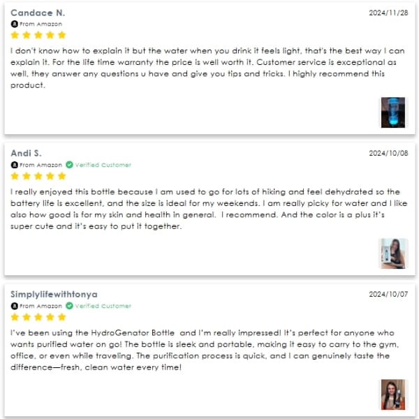 Piurify Hydrogen Water Generator user review